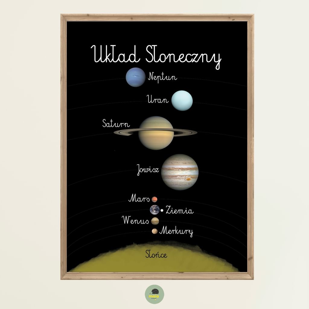 Plakat edukacyjny Układ Słoneczny