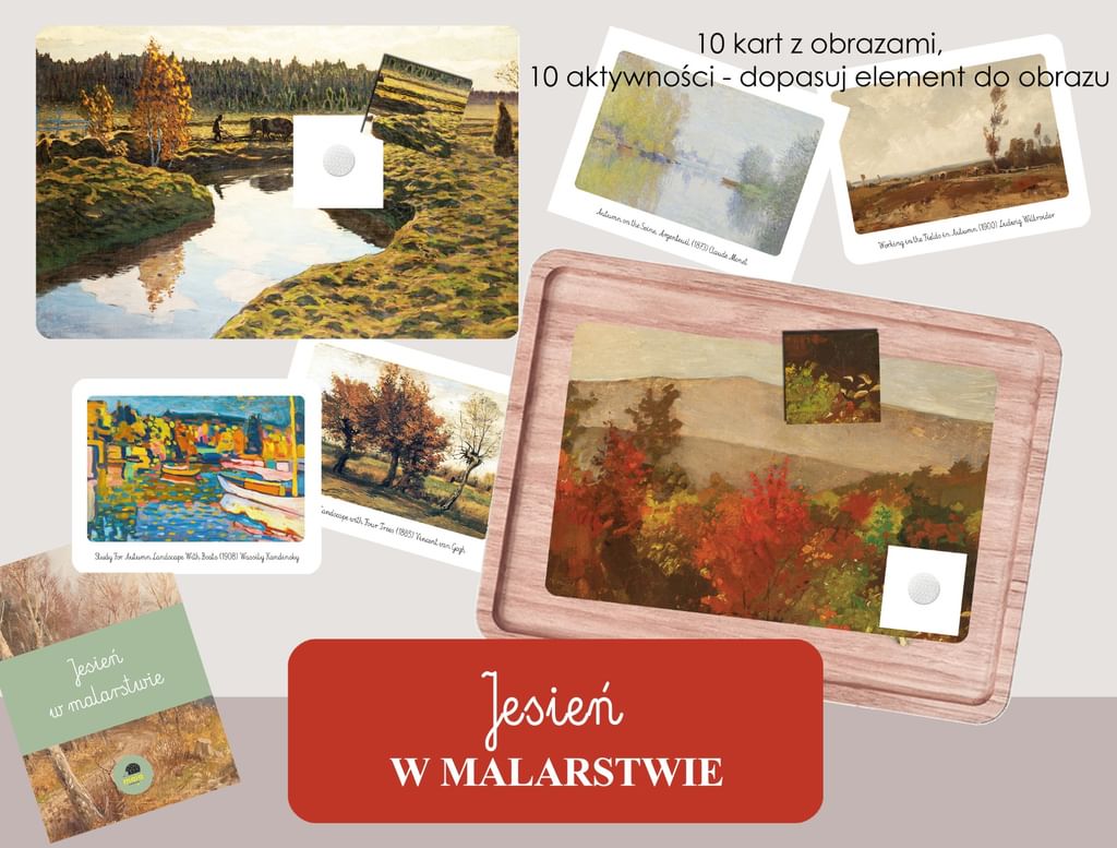 PAKIET 4 - Na 4 pory roku - wiosna, lato, jesień, zima w malarstwie