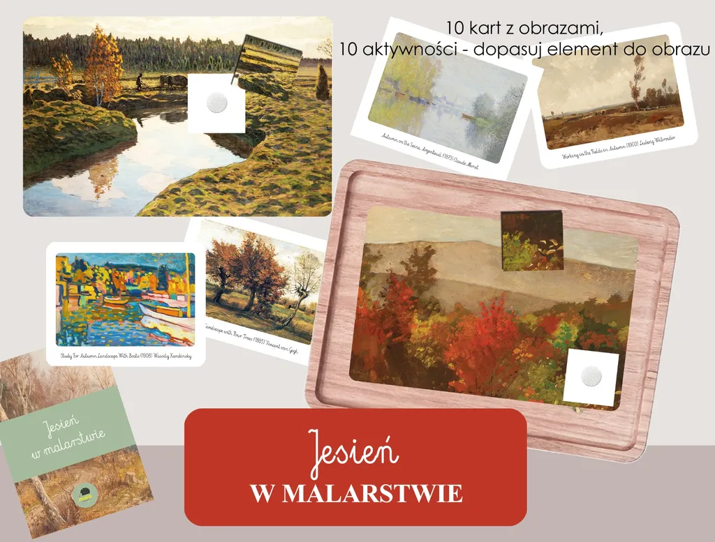 PAKIET 4 - Na 4 pory roku - wiosna, lato, jesień, zima w malarstwie
