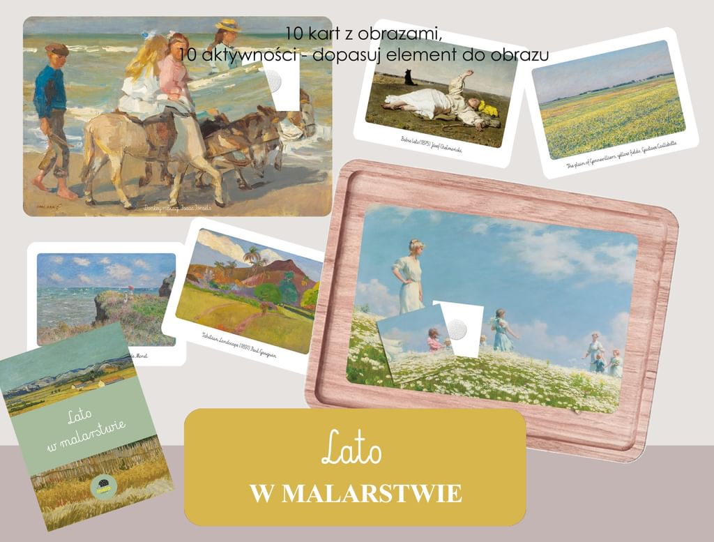 PAKIET 4 - Na 4 pory roku - wiosna, lato, jesień, zima w malarstwie
