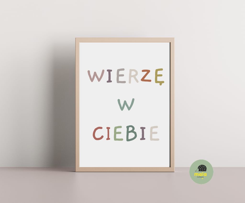 Plakat Wierzę w Ciebie