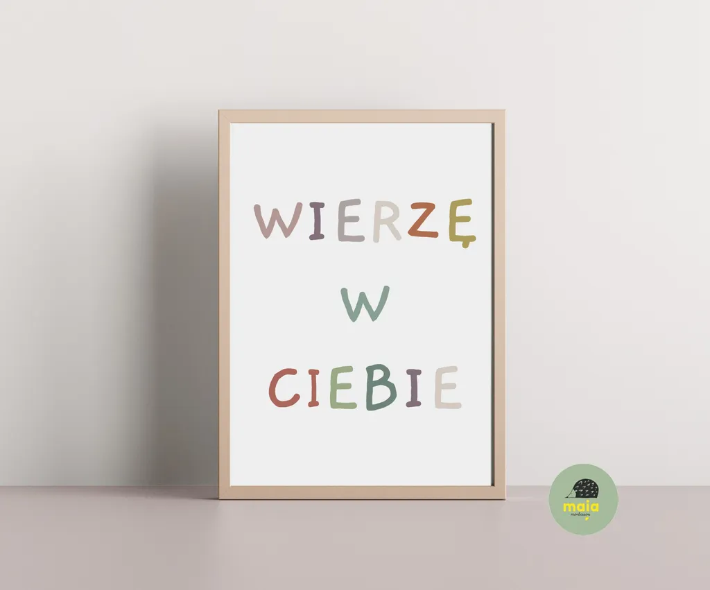 Plakat Wierzę w Ciebie