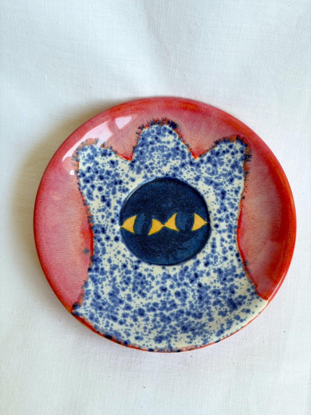 Talerz ceramiczny mini ze stworkiem 