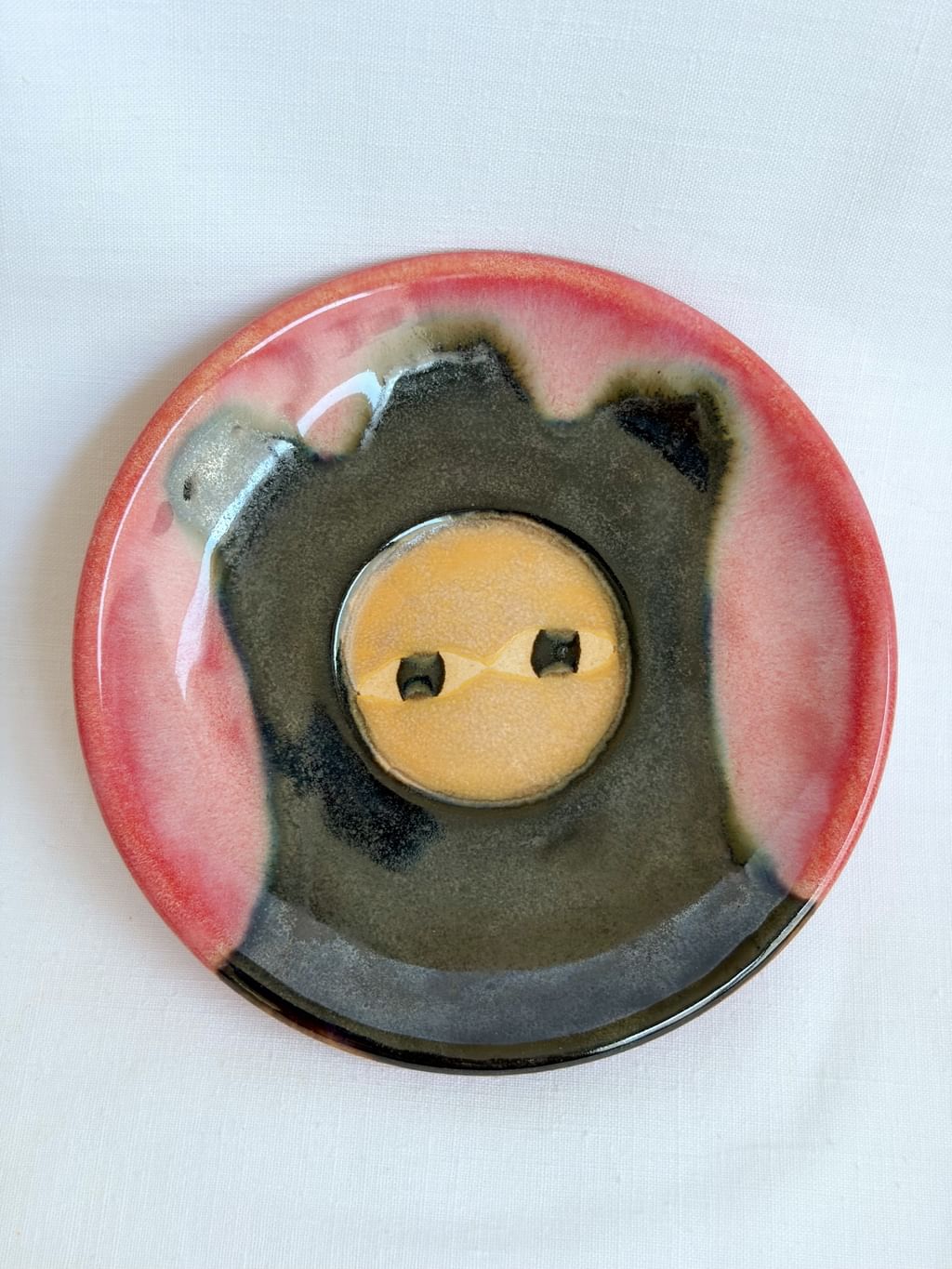 Talerz ceramiczny mini ze stworkiem