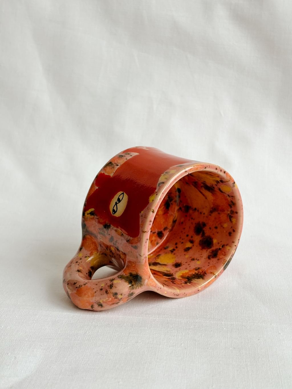 Kubek ceramiczny mini z kotem  