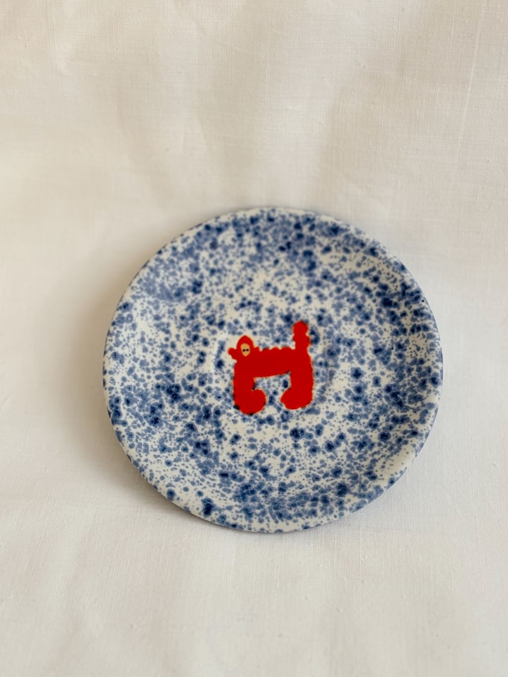 Talerz ceramiczny mini z małpą