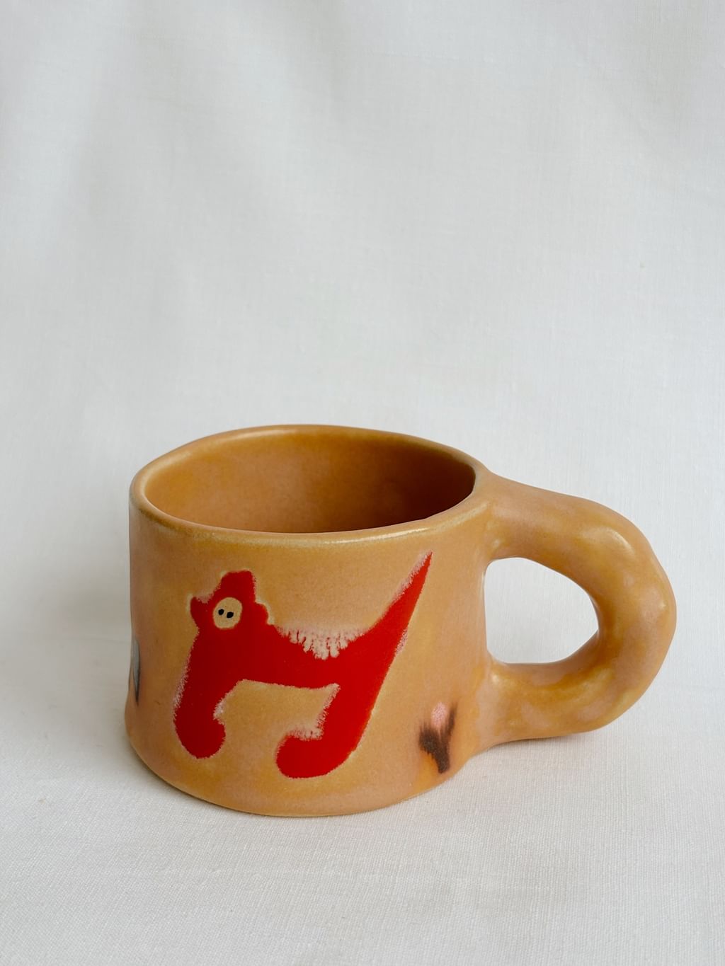 Kubek ceramiczny mini z małpą