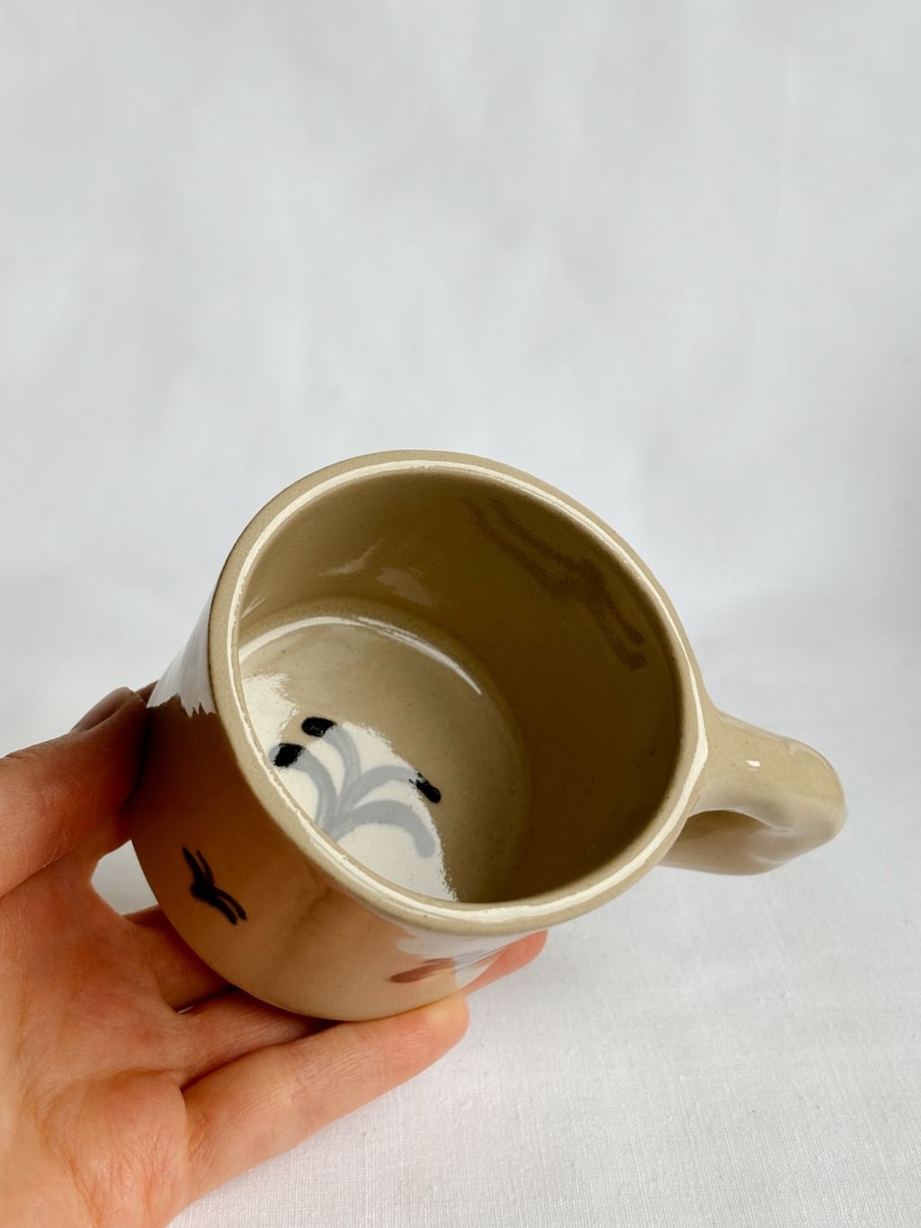 Kubek ceramiczny mini z małpą