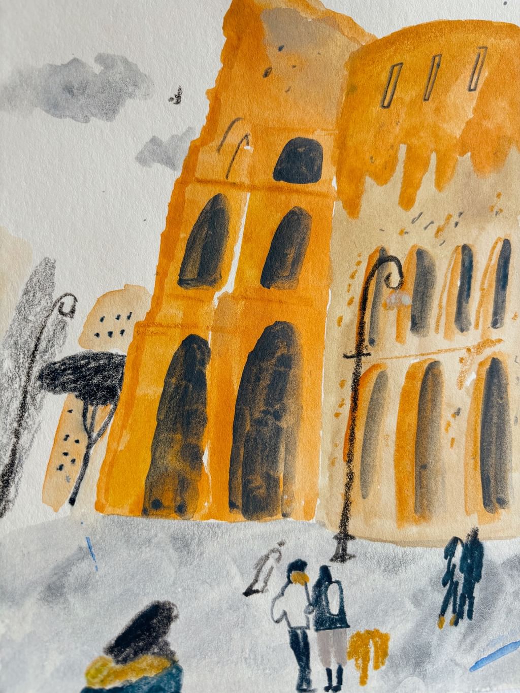 Sketch " Rome, Colosseum" 