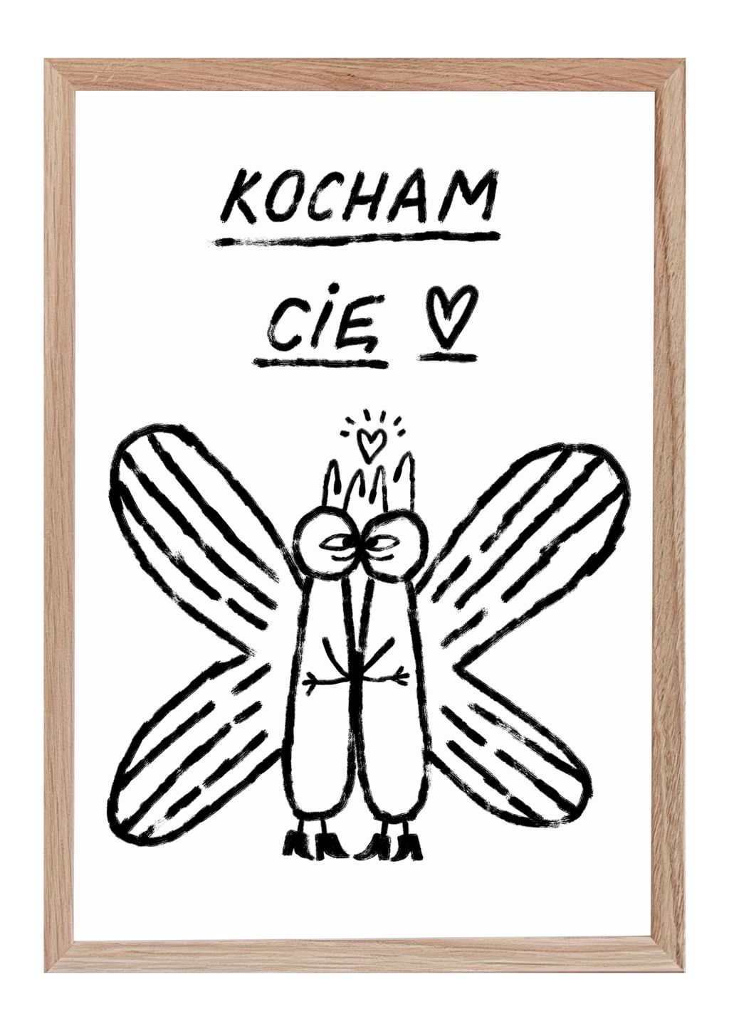 Plakat "Kocham Cię" A3