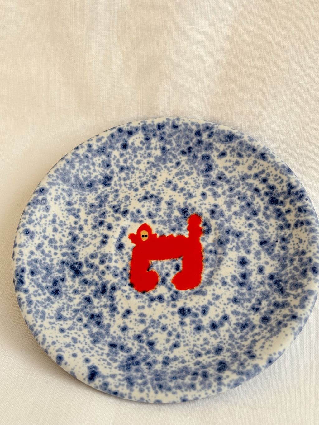 Talerz ceramiczny mini z małpą