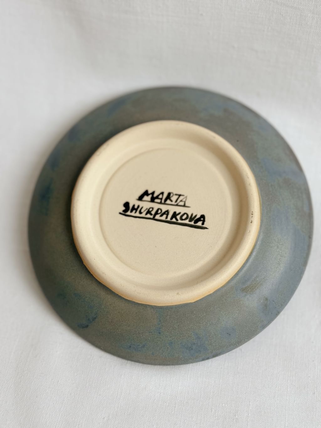 Talerz ceramiczny mini z małpą 