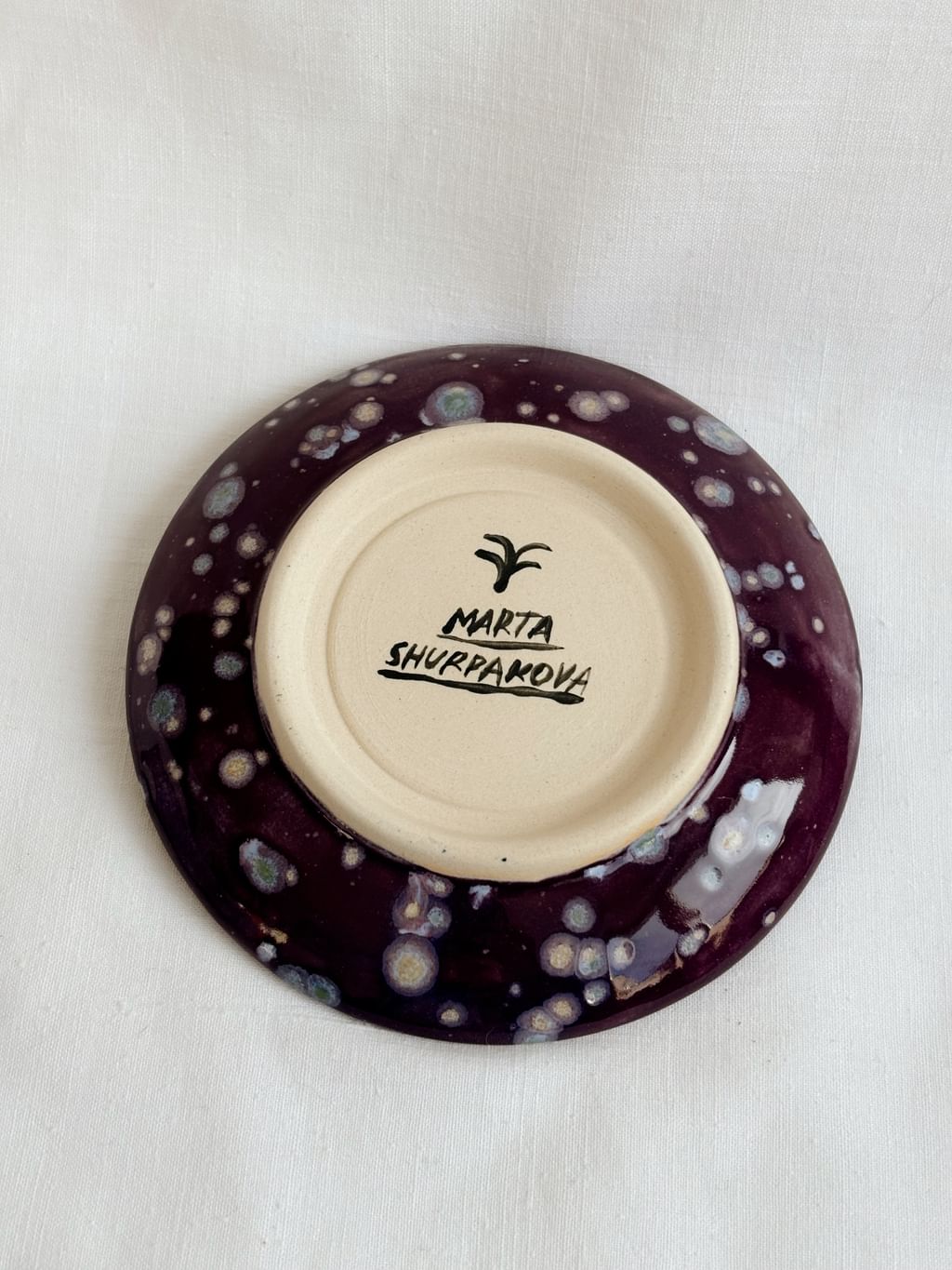 Talerz ceramiczny mini z małpą