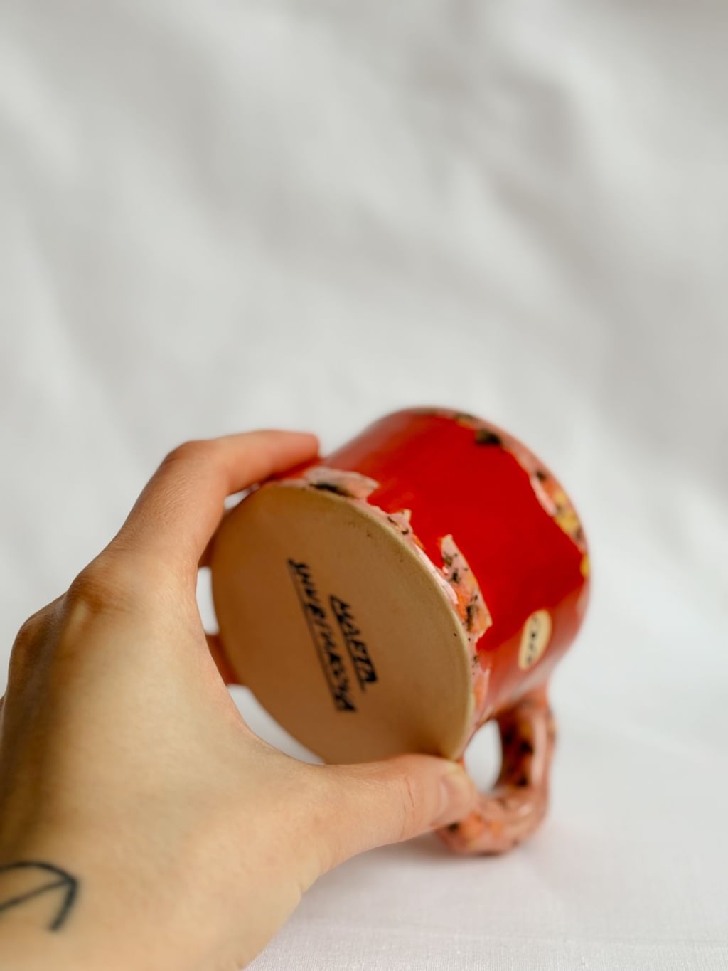 Kubek ceramiczny mini z kotem  