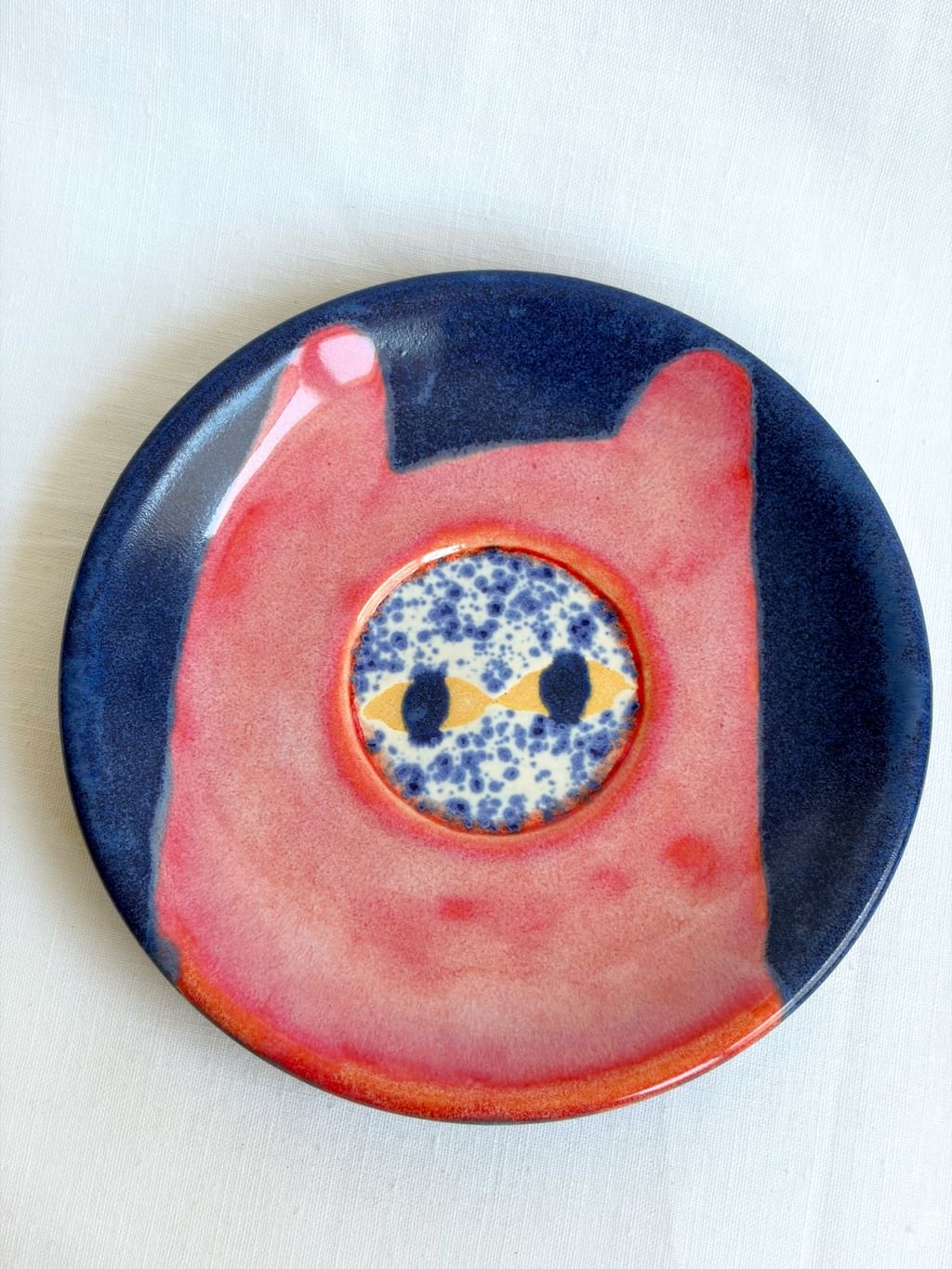 Talerz ceramiczny mini ze stworkiem 