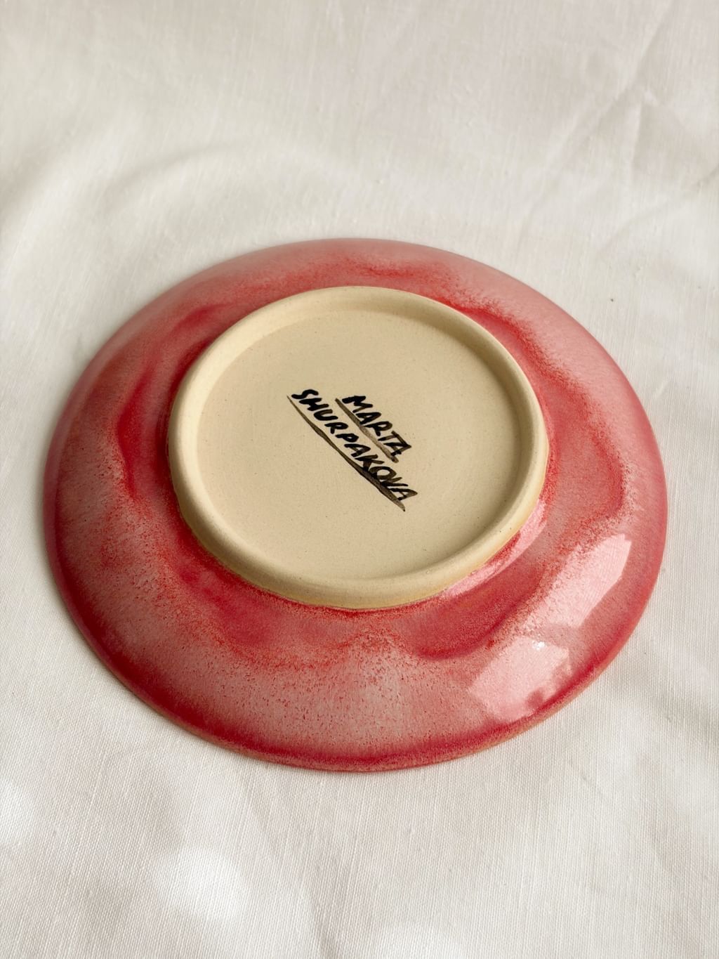 Talerz ceramiczny mini z łabędziem 