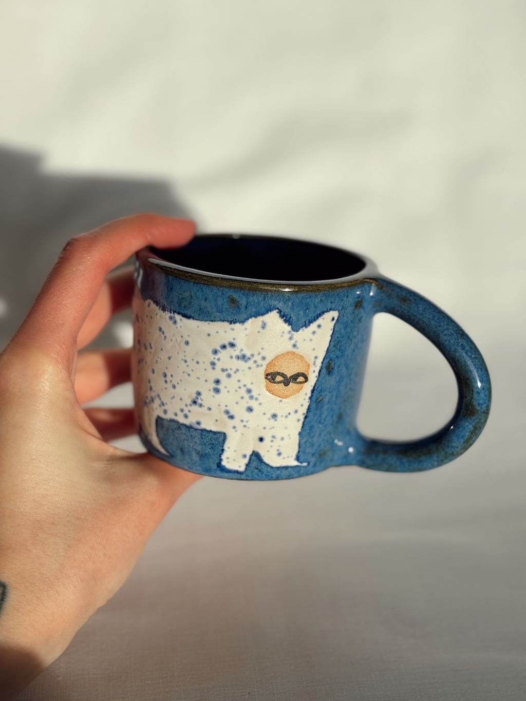 Kubek ceramiczny z kotem