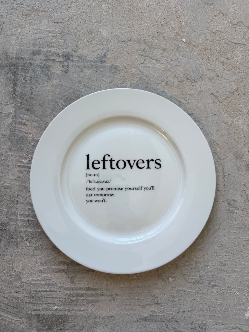 Talerz " Leftovers "