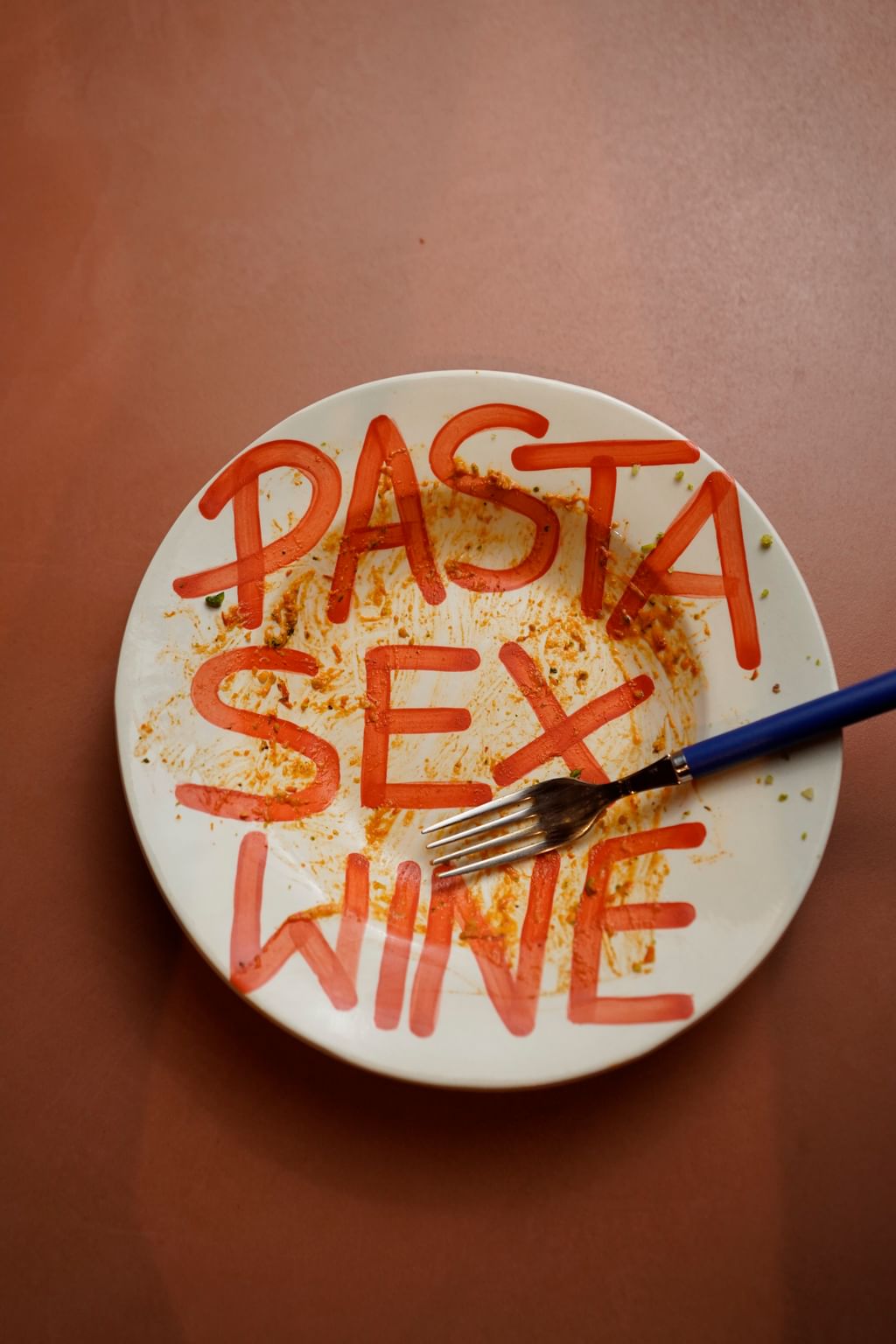 Talerz głęboki "Pasta Sex Wine" OUTLET