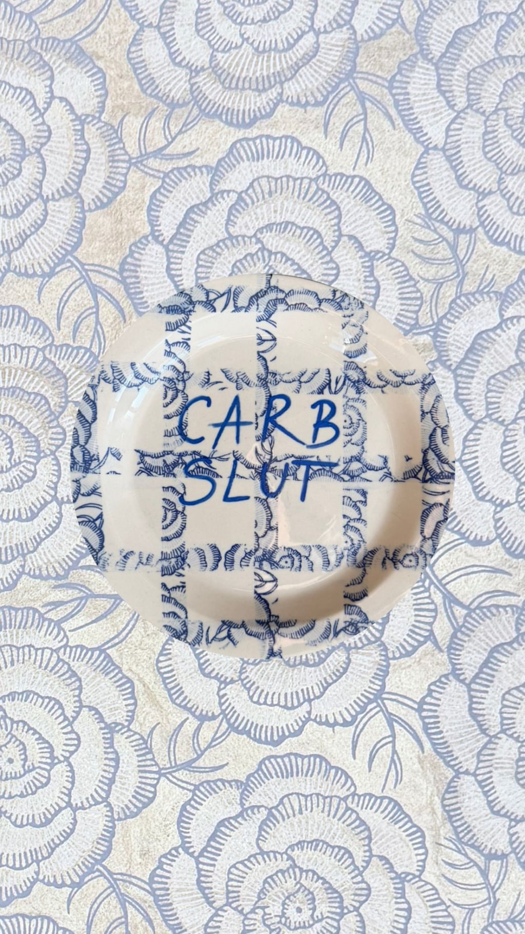 Talerz " Carb Slut "