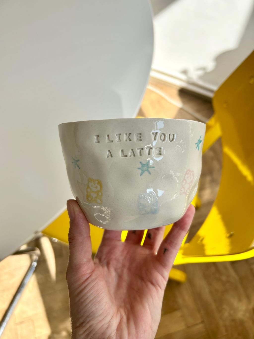 Cup " I like you a latte "