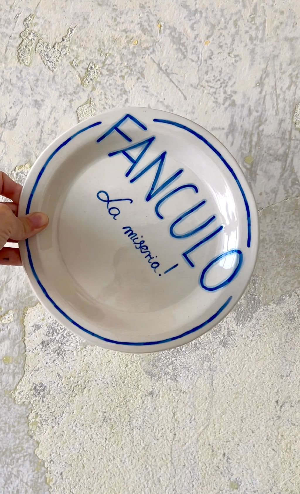 Plate " Fanculo La Miseria! "