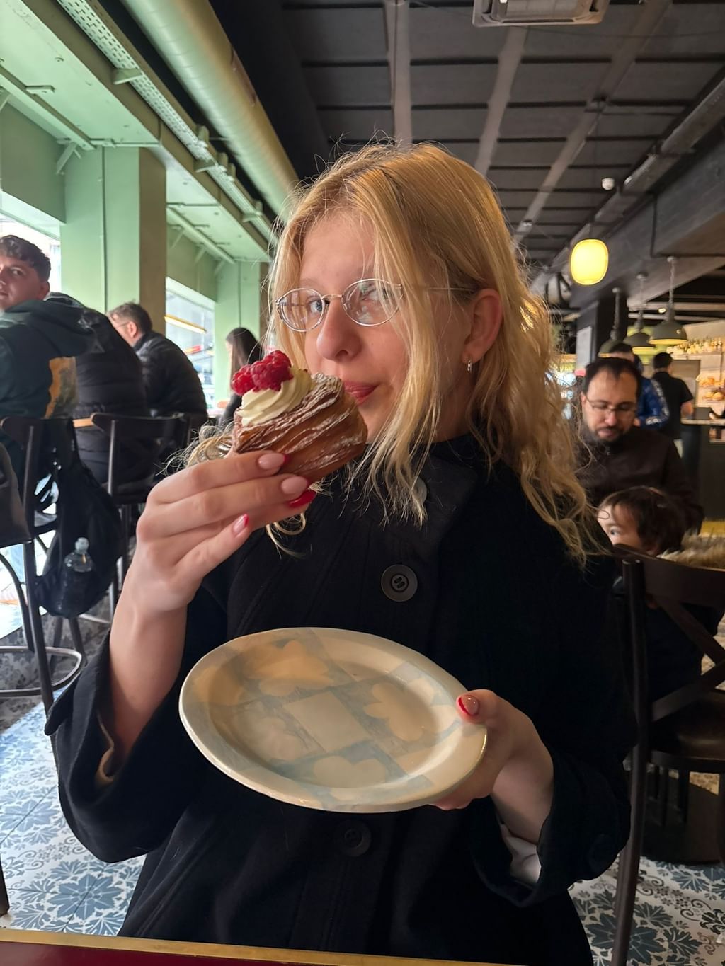 Talerz " Blue Flowers "