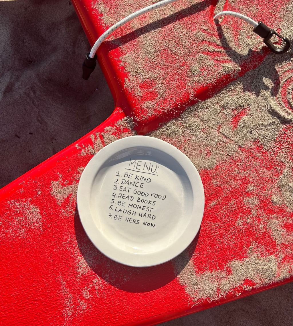 Plate "7 Plate Commandments" 