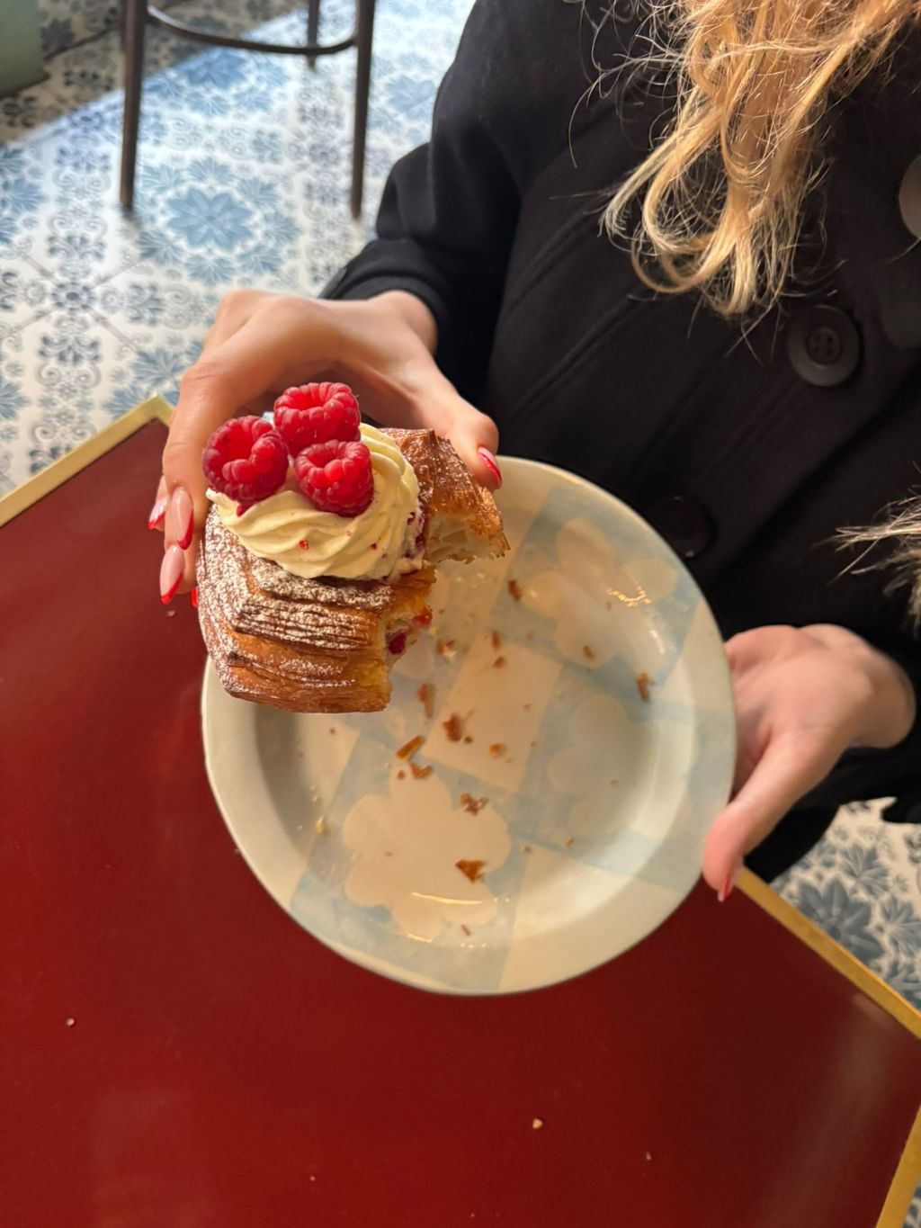 Talerz " Blue Flowers "