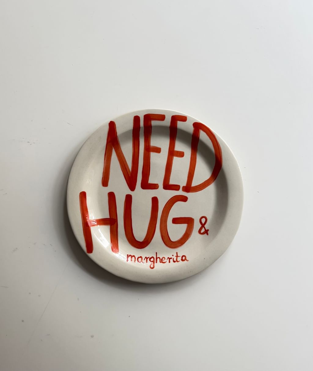 Talerz "Need Hug & Margherita"