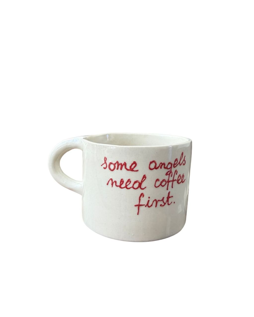Kubek „Some angels need coffee first