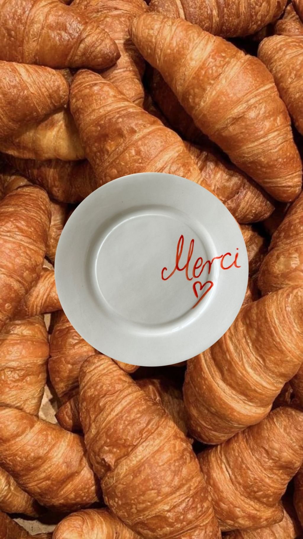 Plate "Merci"