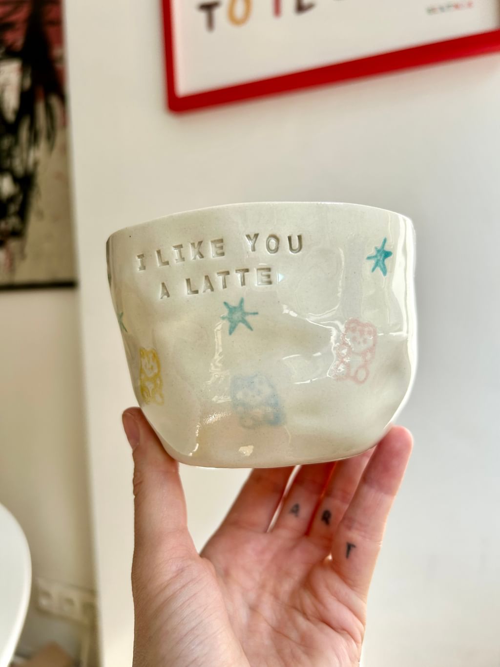 Cup " I like you a latte "