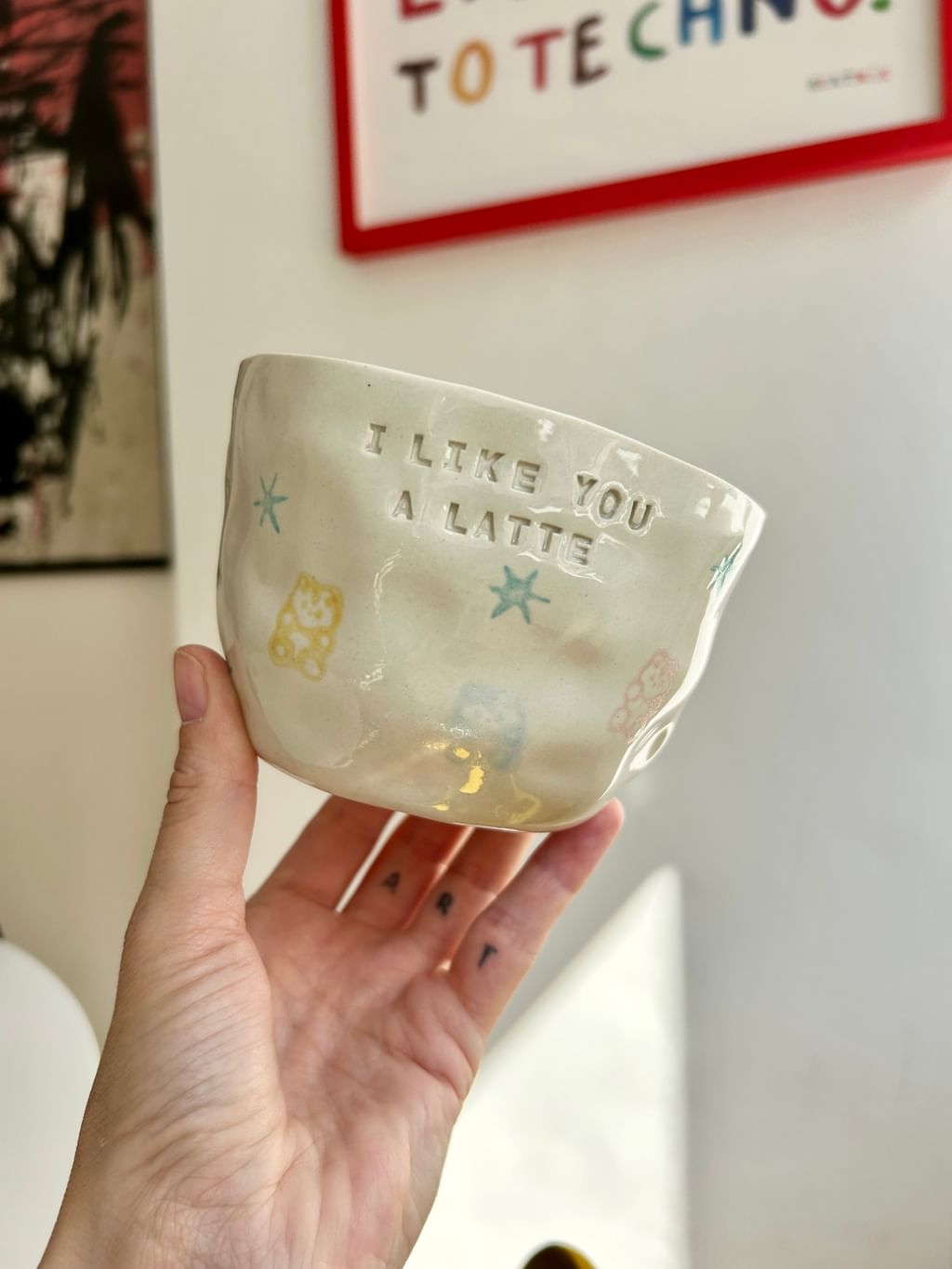Cup " I like you a latte "