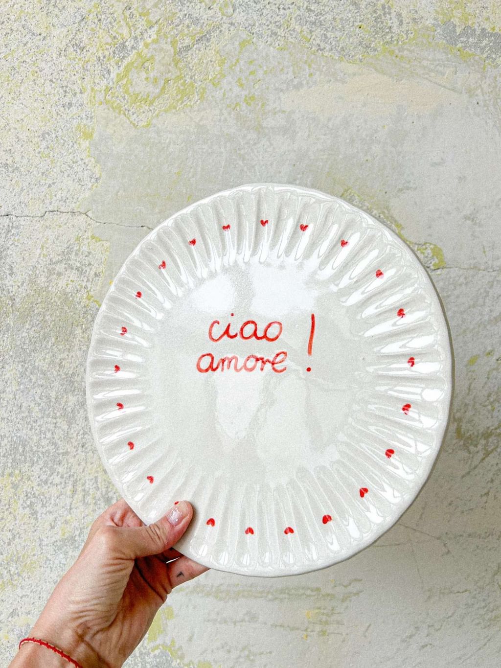 Talerz " Ciao Amore " OUTLET