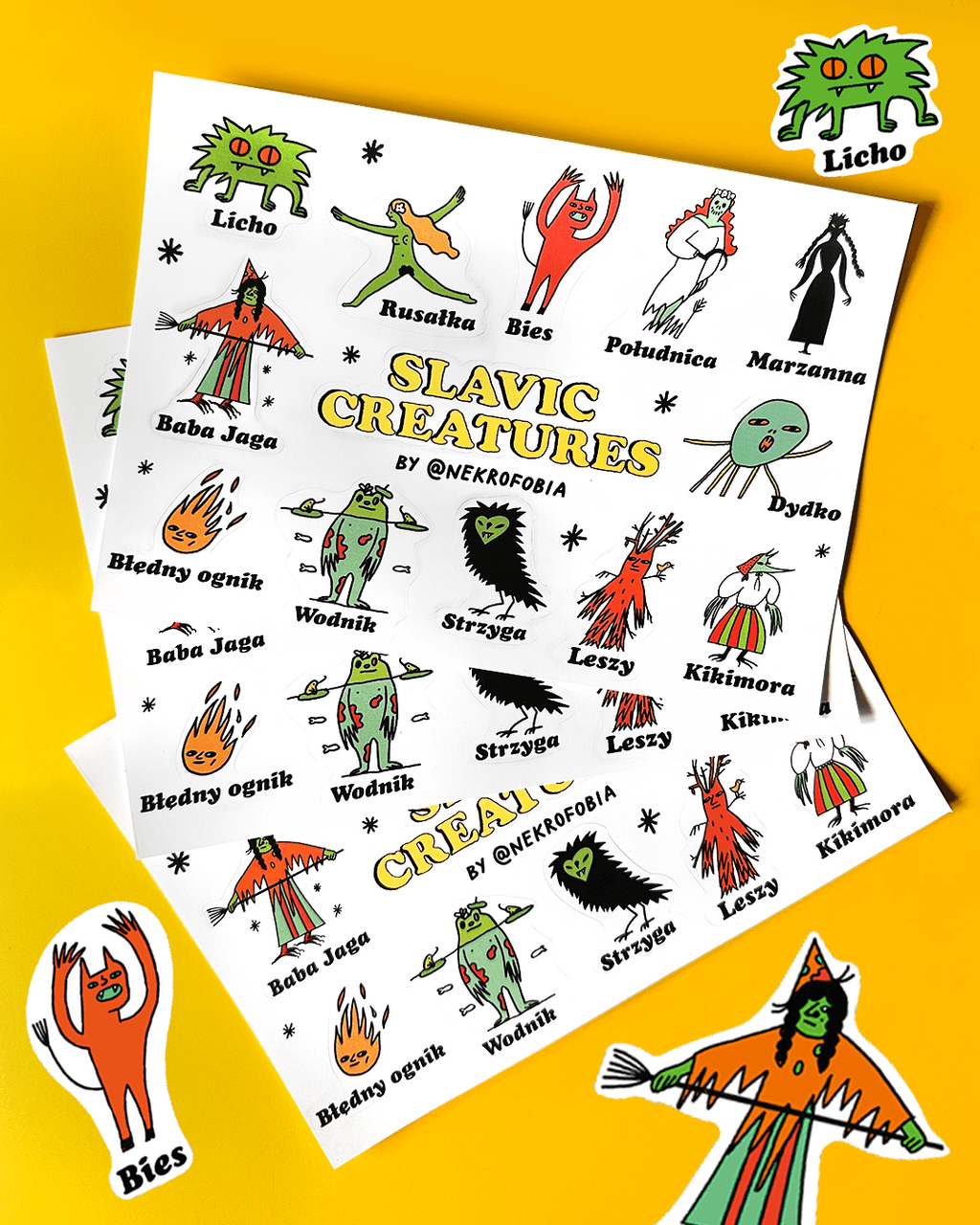 Slavic Creatures Stickers