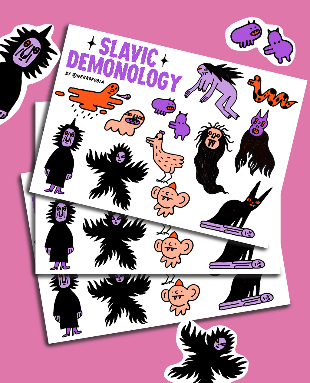 Demonology Stickers Slavic [preorder]