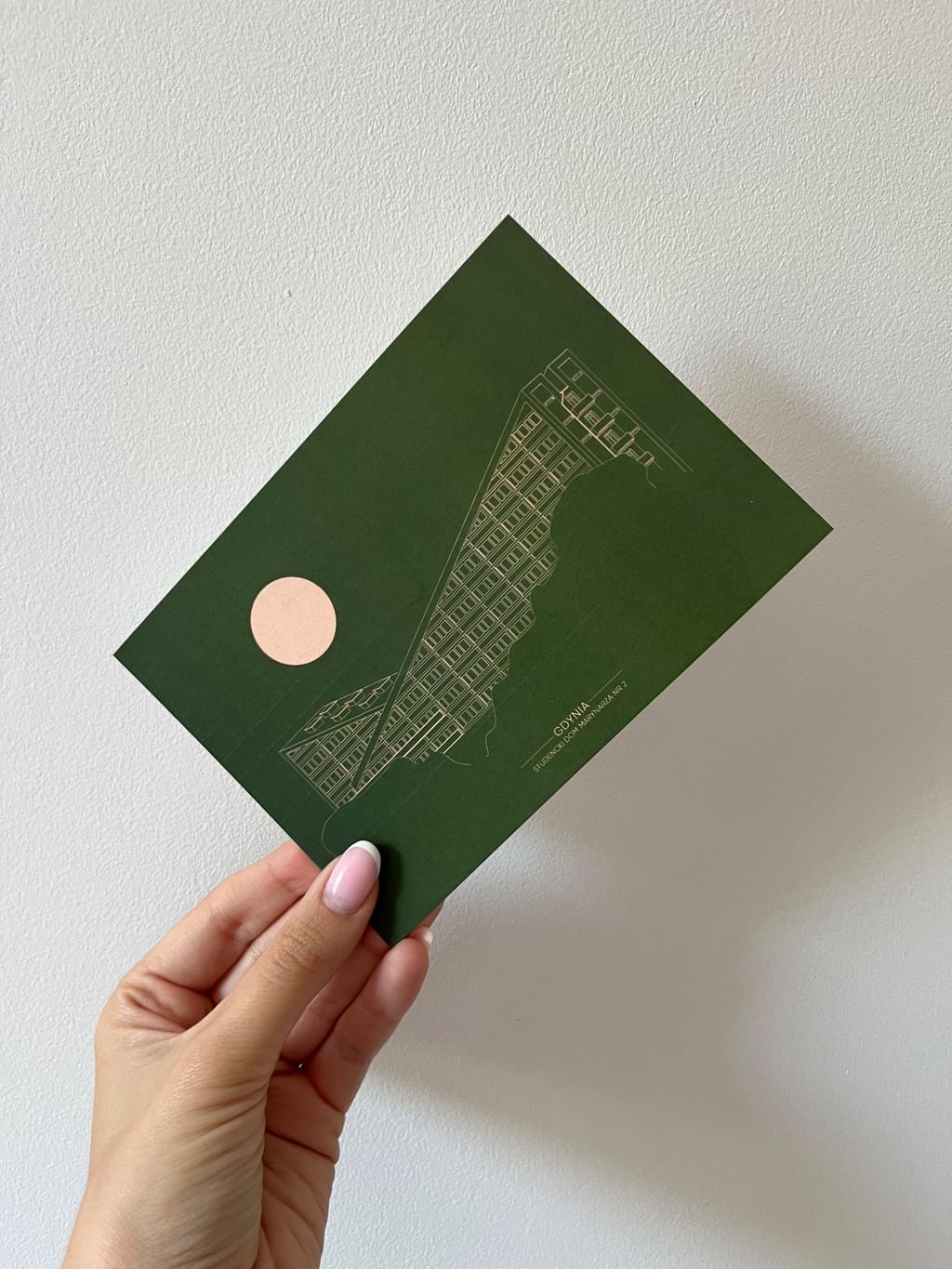 Pocztówka Studencki Dom Marynarza NR2 Gdynia minimal