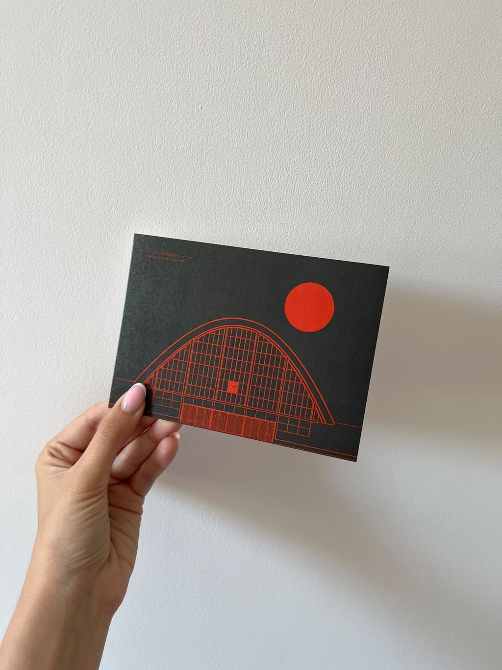 Pocztówka Hala Targowa Gdynia minimal