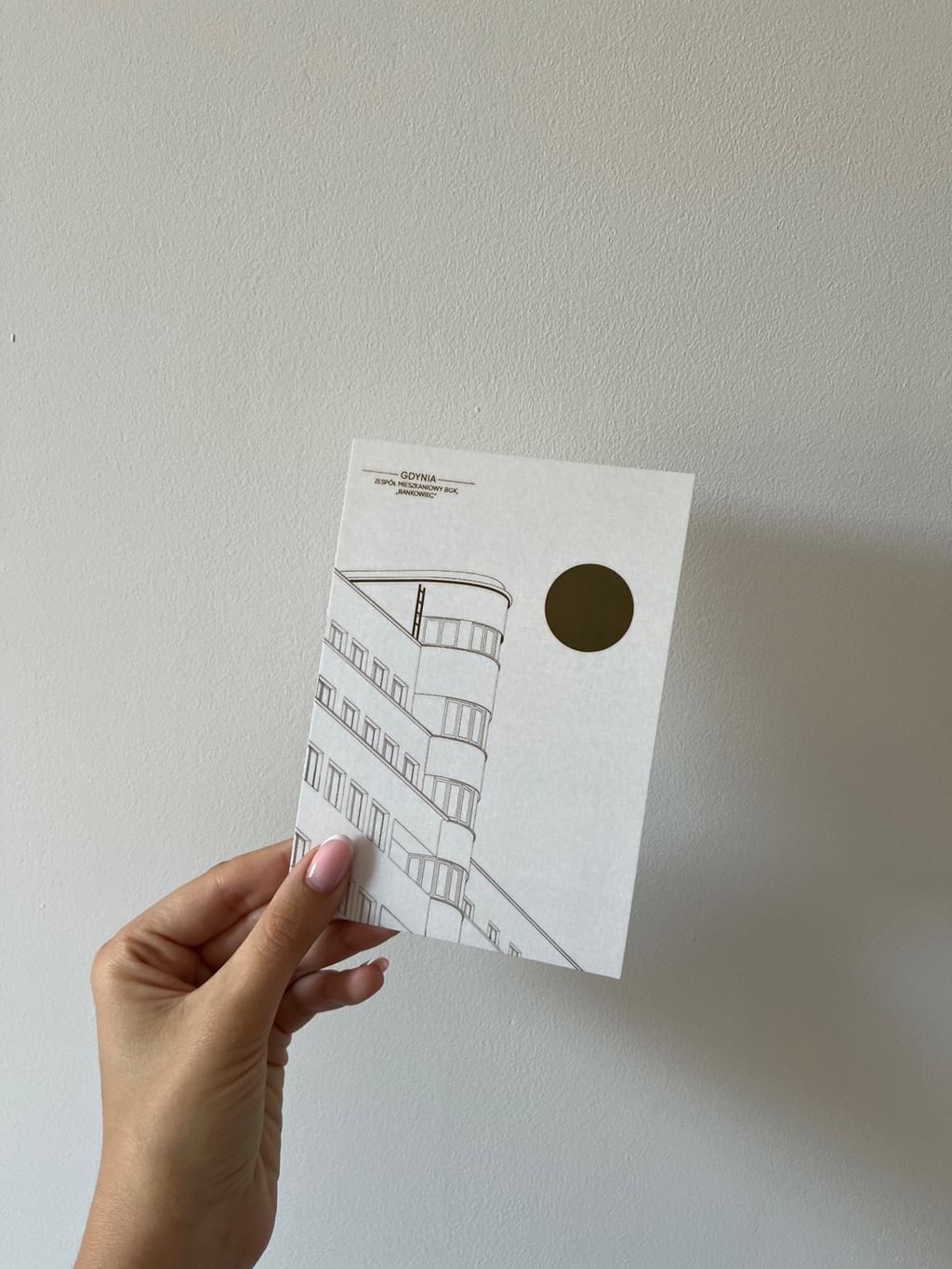 Pocztówka Bankowiec Gdynia Minimal