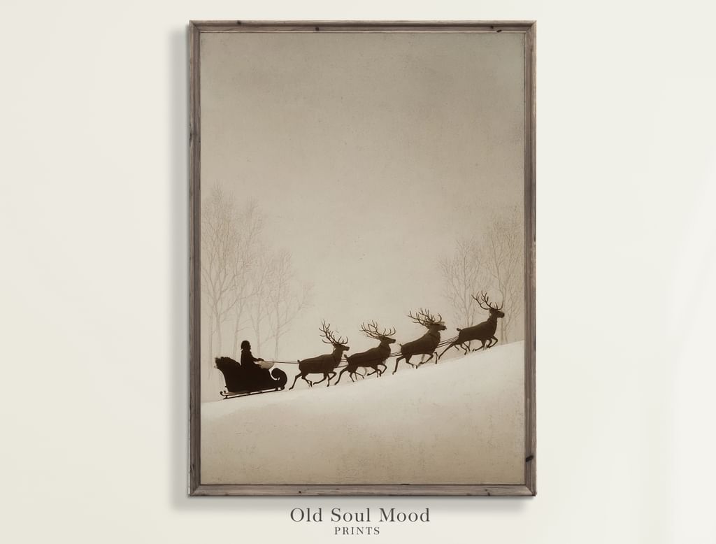 Mikołaj i renifery 3