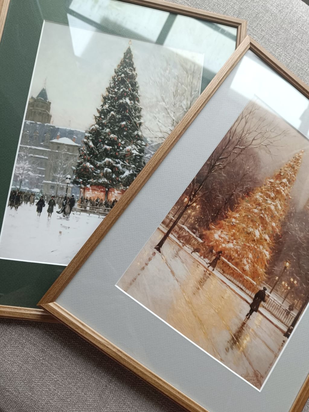 Plakat Zima w mieście w ramce