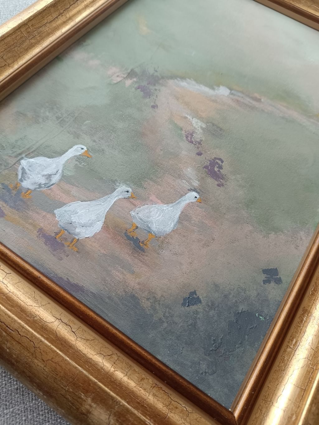 Obraz Tam, gdzie chodzą gęsi ORYGINAŁ