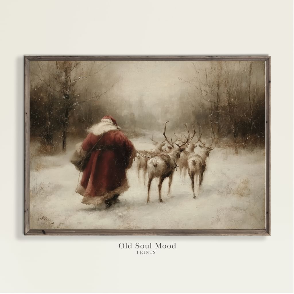 Mikołaj i renifery 2