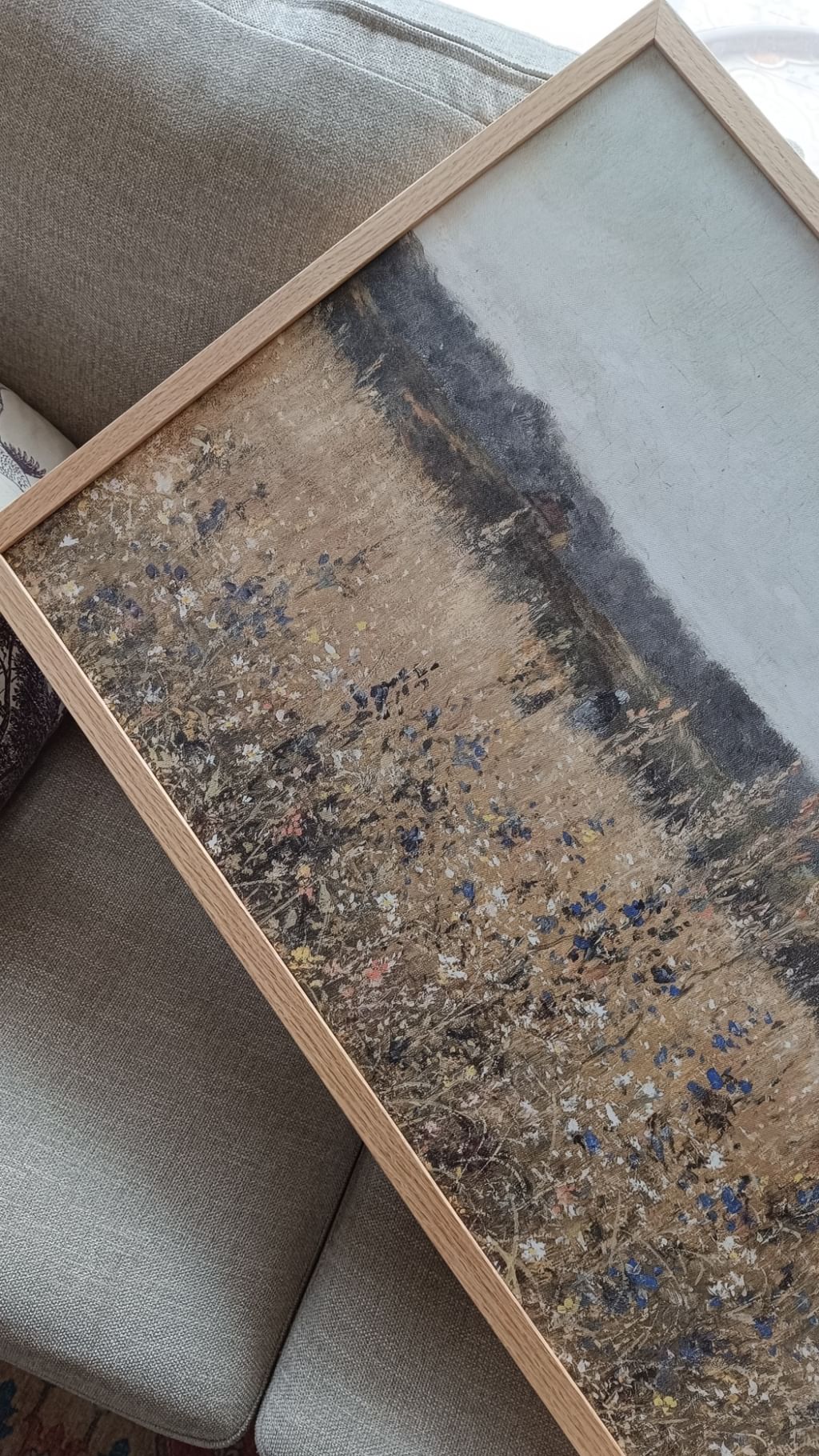 Rama drewniana dębowa