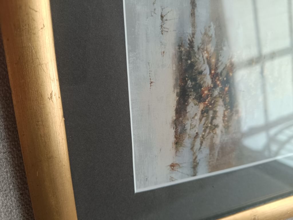 Plakat Światła na choince w ramce