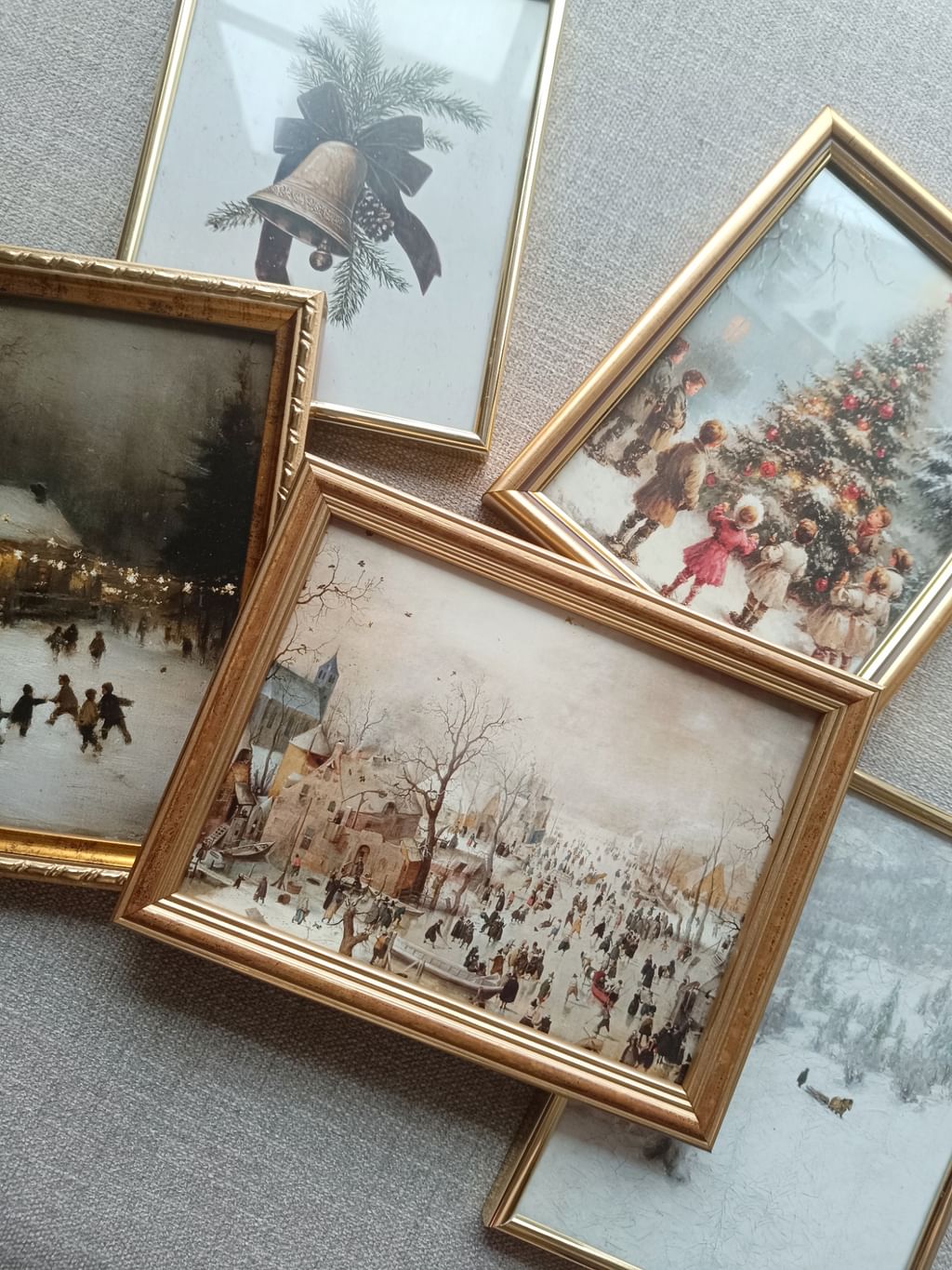 Plakat Zimowe miasto w ramce