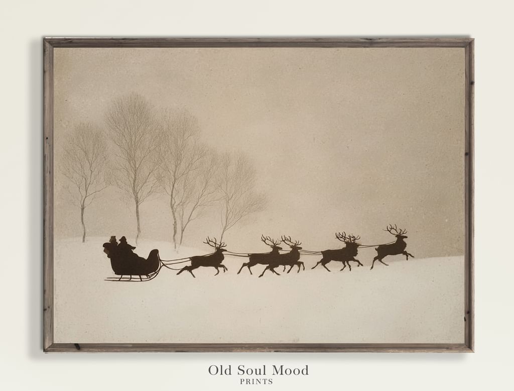 Mikołaj i renifery 4