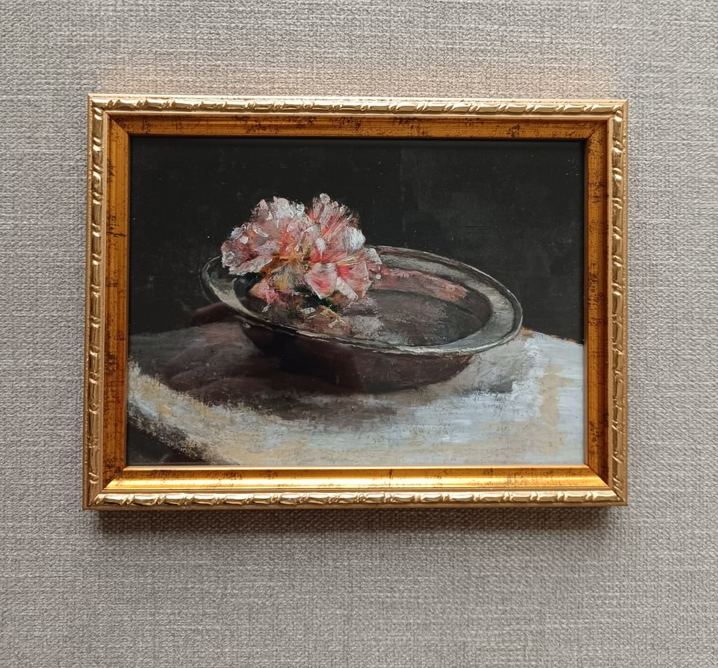 Plakat Odbicie kwiatów w ramce