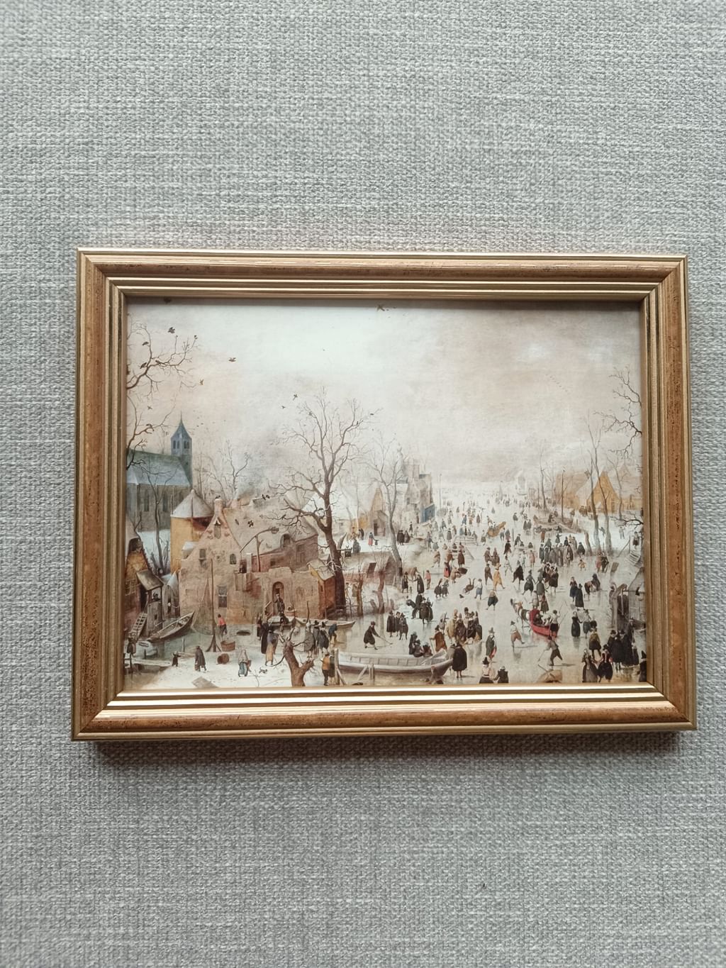 Plakat Zimowe miasto w ramce